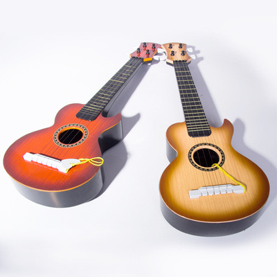 儿童乐器玩具热销爆款吉他仿真木纹四弦吉他 厂家直销玩具批发