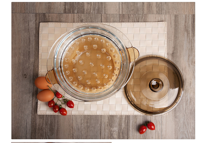 美国康宁晶彩透明锅visions系列玻璃锅玻璃锅盖带蒸格