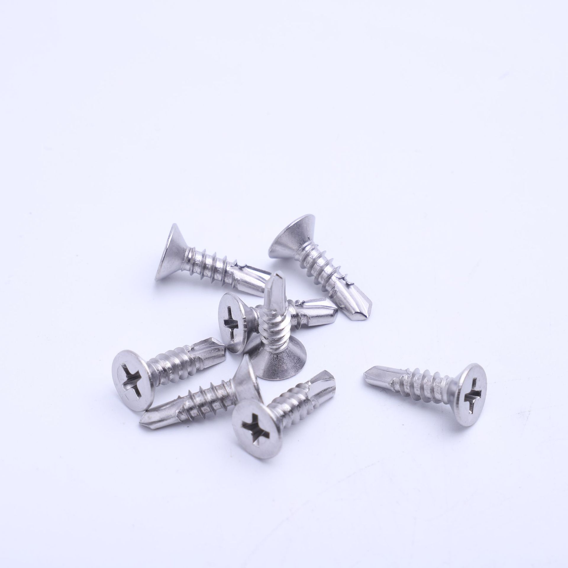 沉头自攻自钻螺钉 不锈钢沉头钻尾螺丝 自攻自钻平燕尾钻铁螺钉