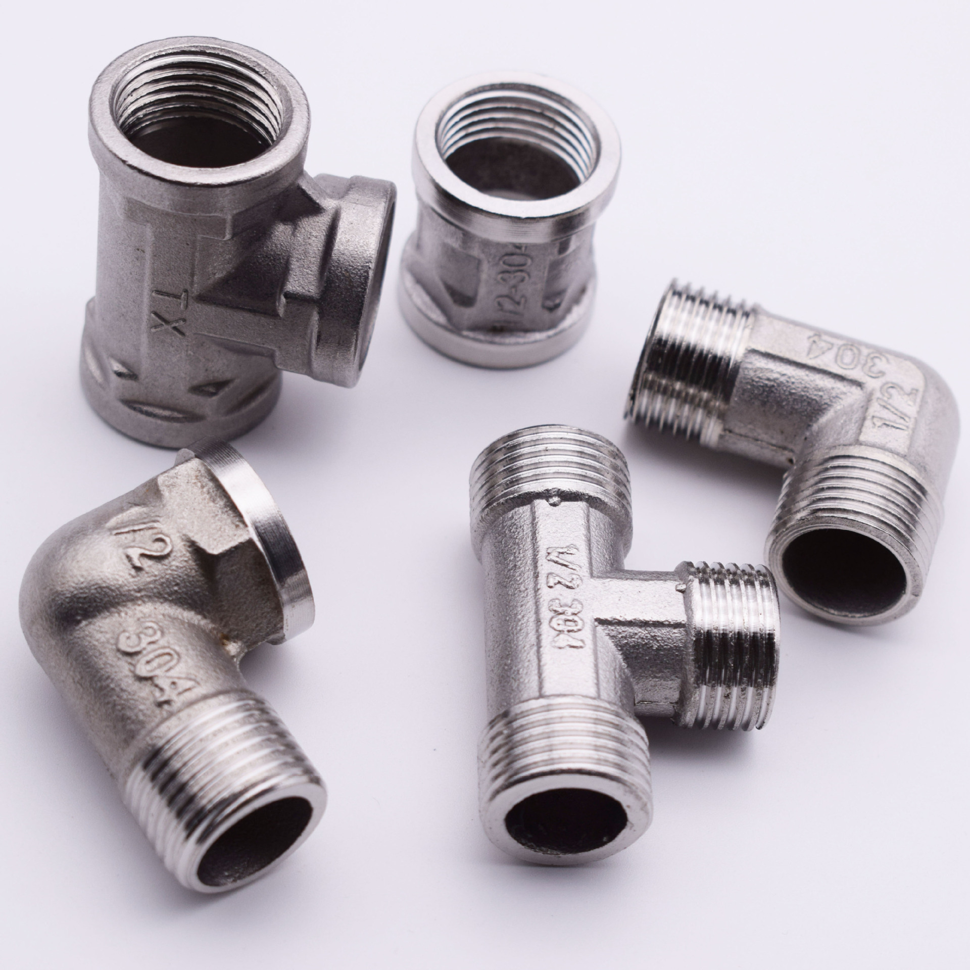 现货供应 不锈钢三通 内丝三通 4分不锈钢内丝接头量大优惠