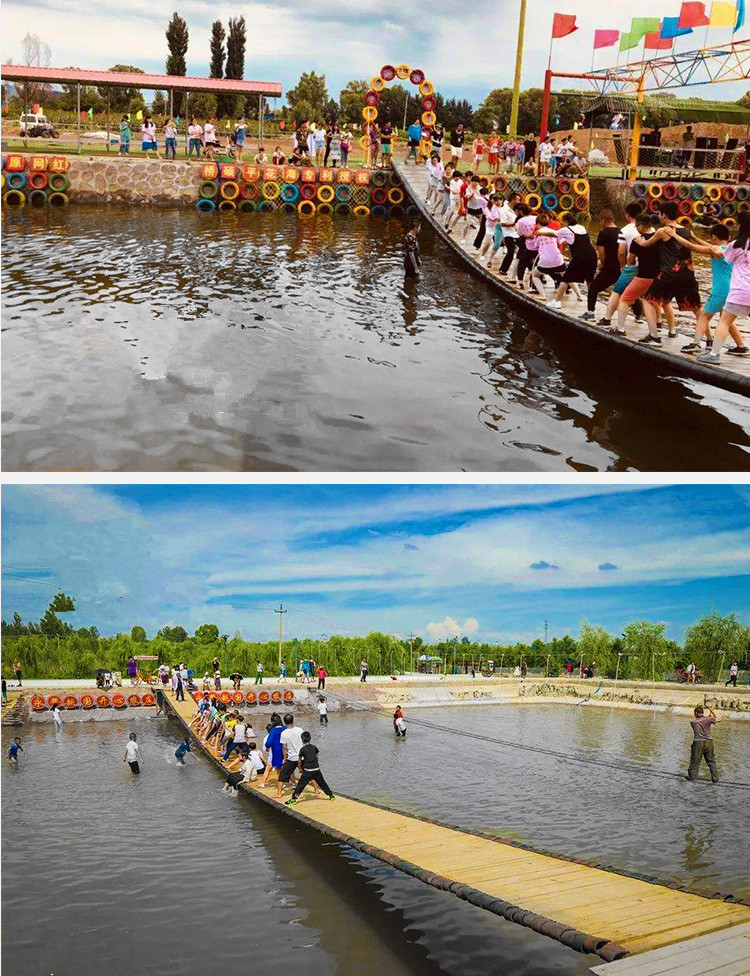 新型水上游乐设备河南网红桥厂家 景区休闲天梁网红桥定金专拍