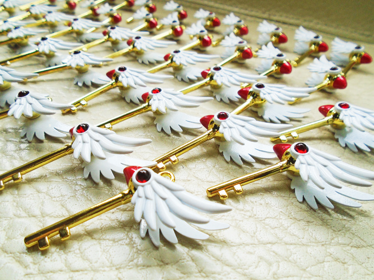 百变小樱鸟头鸟杖吊坠魔杖挂件饰品动漫小樱钥匙扣魔术卡cosplay