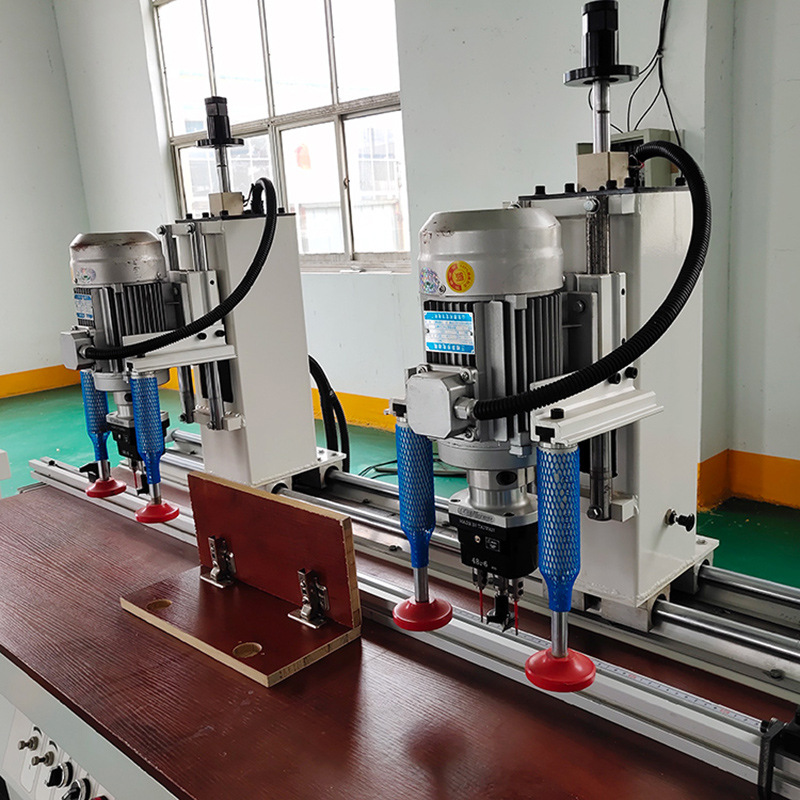 木工机械单头双头铰链机操作简单运行稳定合页三合一铰链打眼机