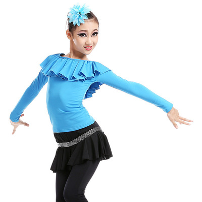 儿童舞蹈服女童练功服套装长袖秋冬加绒冬季舞蹈衣跳舞拉丁舞服装