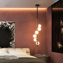 北欧床头吊灯创意艺术轻奢后现代简约客厅背景墙酒吧别墅酒店灯具