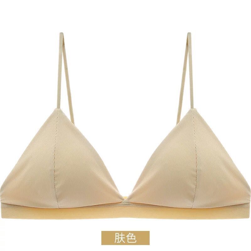 Summer Back Shaping Wrapped Chest French Triangle Cup Underwear Women's Ice Silk Thread Vest Camisole Tube Top Bikini Underwear