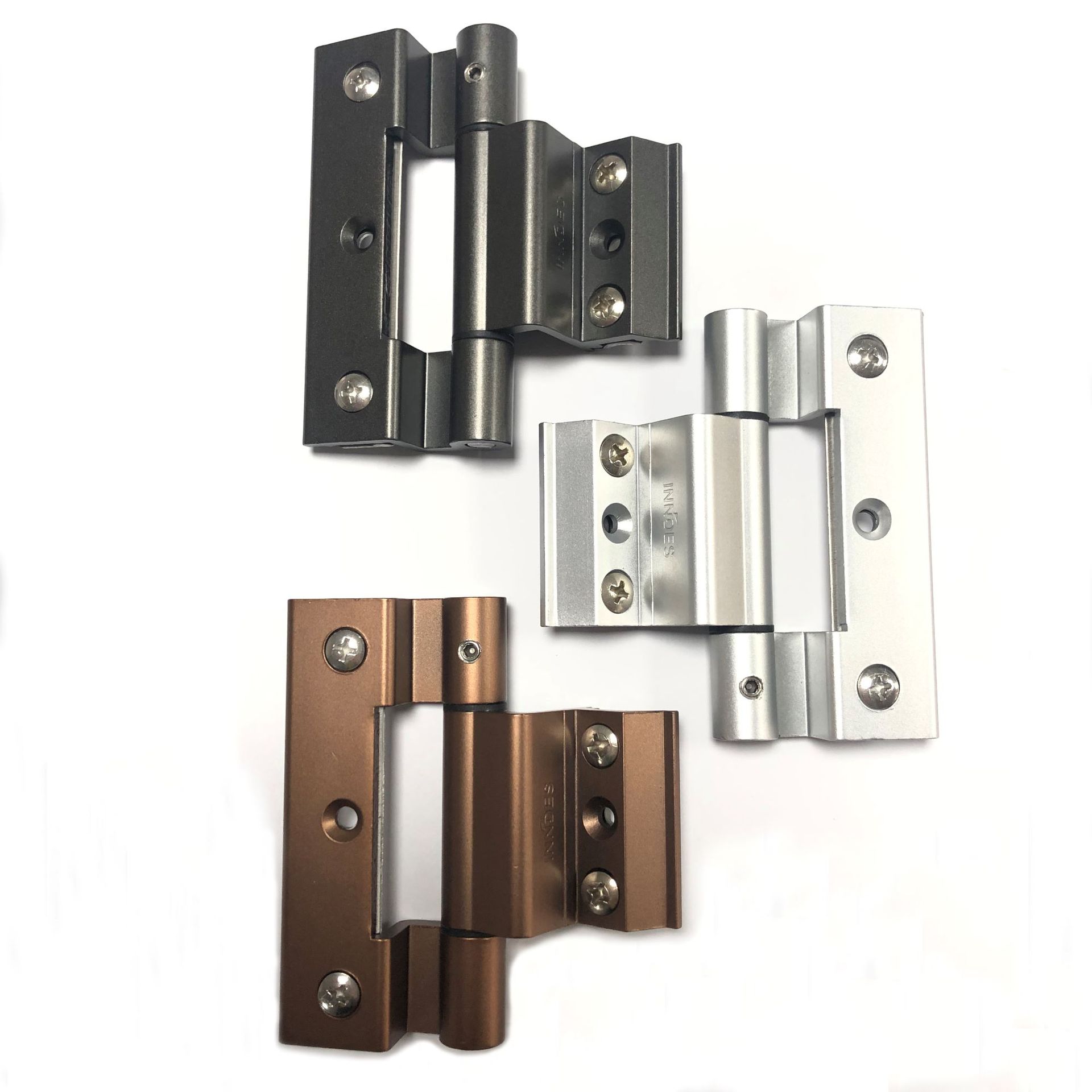 inndes英蒂斯20槽欧标合页 断桥铝门窗家装五金定制三翼合页