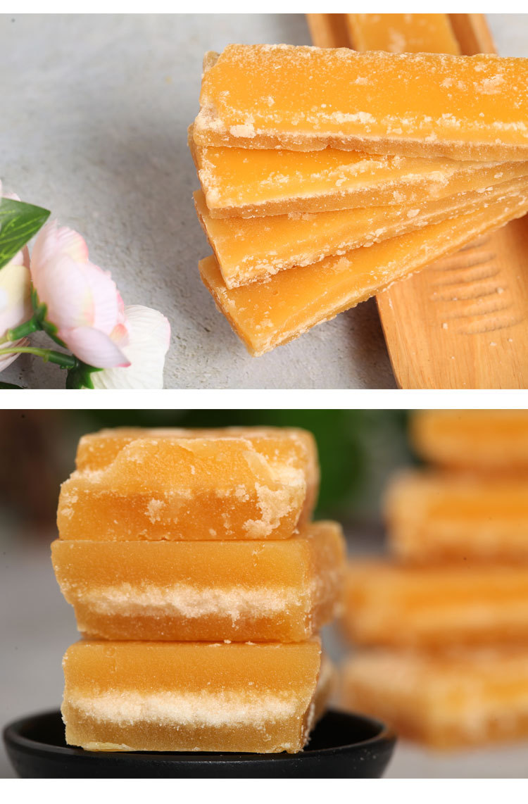 【广西老字号】蜜蜂牌广西冰片糖500g黄片糖甘蔗黄糖块酵素用糖