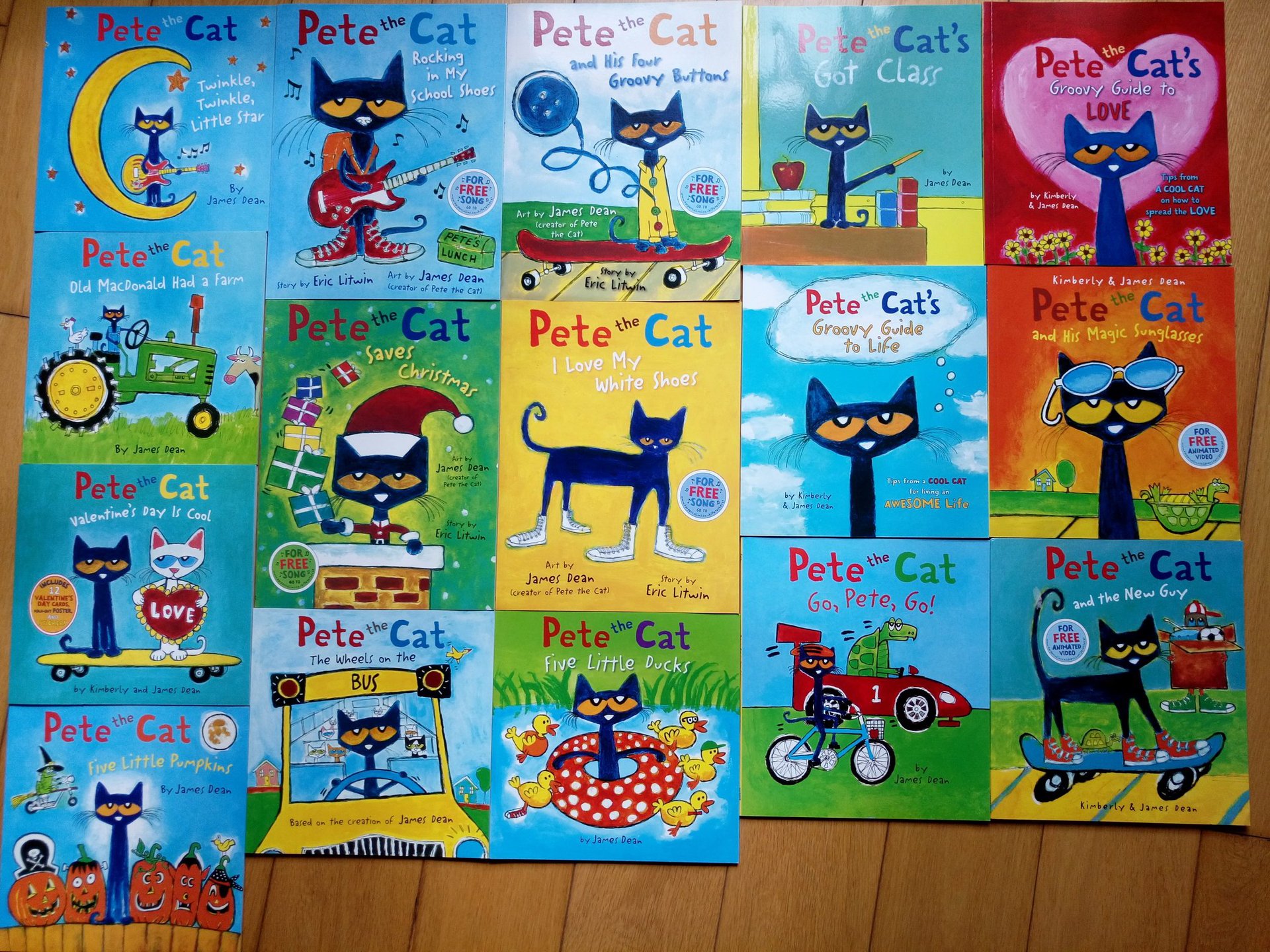 i can read系列 pete the cat 皮特猫 16本大开本 英文原版绘本