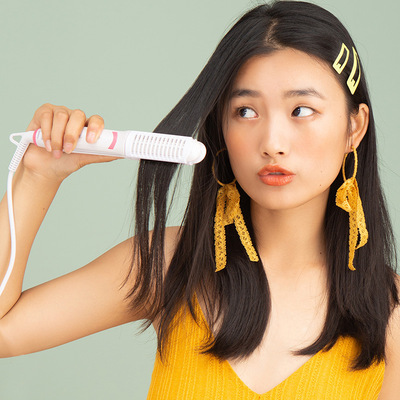 novus诺为卷发棒空气刘海夹板直发卷发两用直板夹迷你直发器