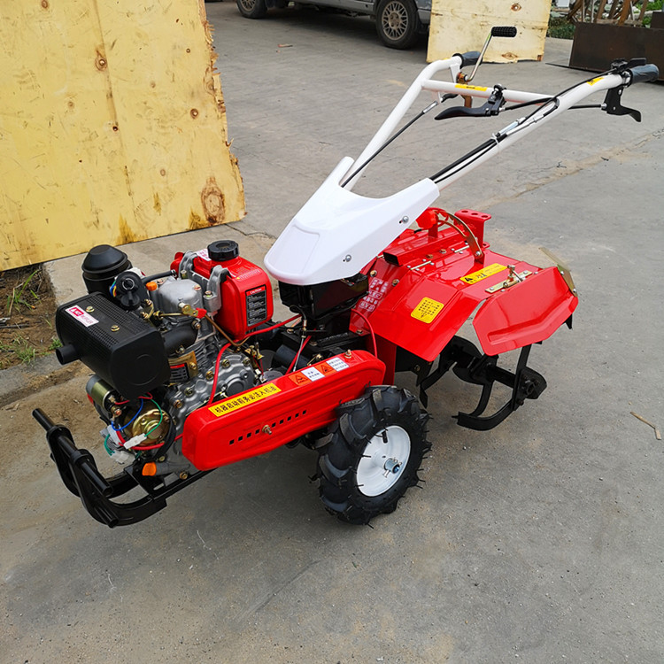 厂家直销多功能四驱农用柴油微耕机 果园大棚开沟旋耕田园管理机