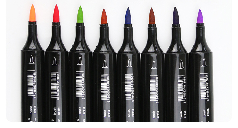 touch new6代软头马克笔套装双头彩色学生动漫手绘绘画酒精油性笔