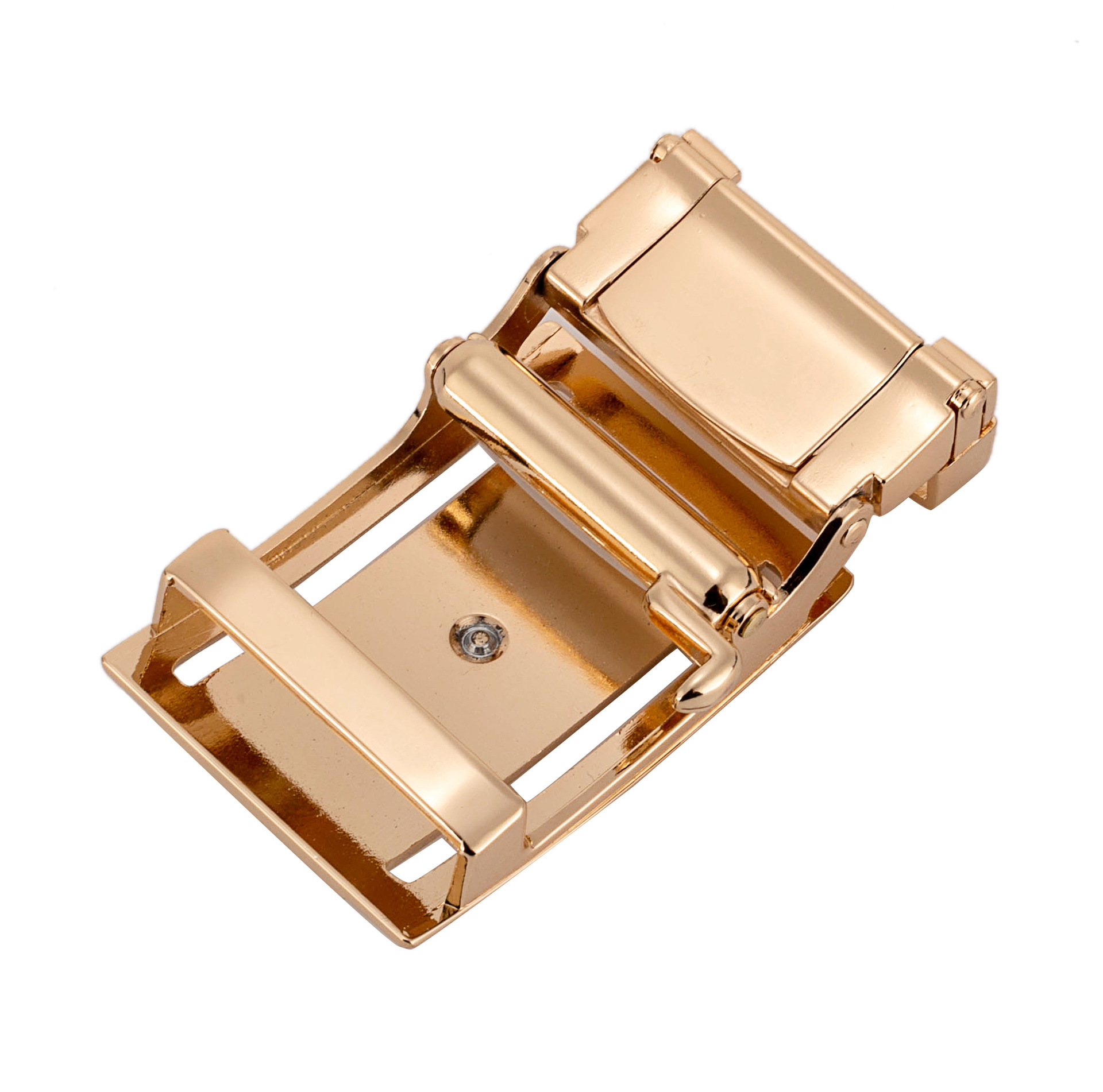 男士无牙自动扣头皮带扣裤带头无孔无牙鳄鱼大象合金腰带头3.8cm