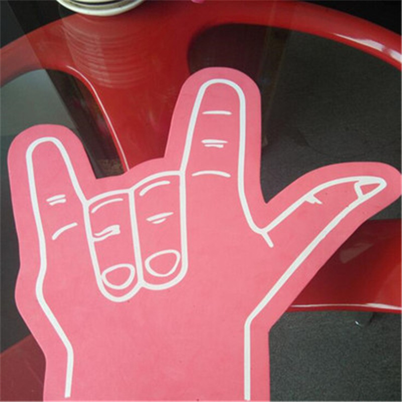 大指姆手指海绵定做印刷泡棉欢呼呐喊泡棉手掌高密度贴eva