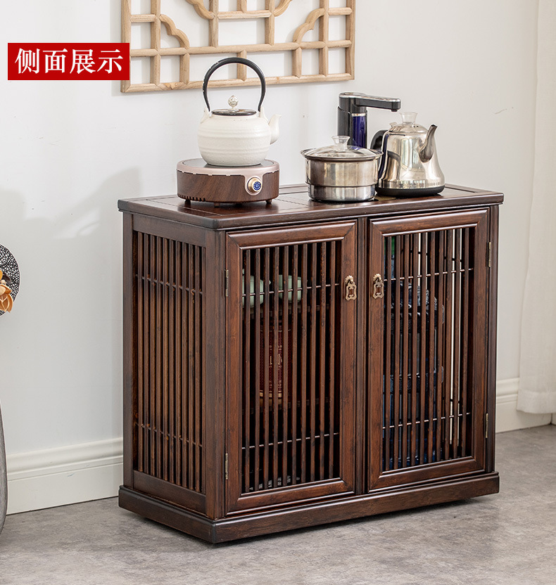 移动烧水茶柜全自动一体智能带烧水桌子茶台架小柜子立式置物中式