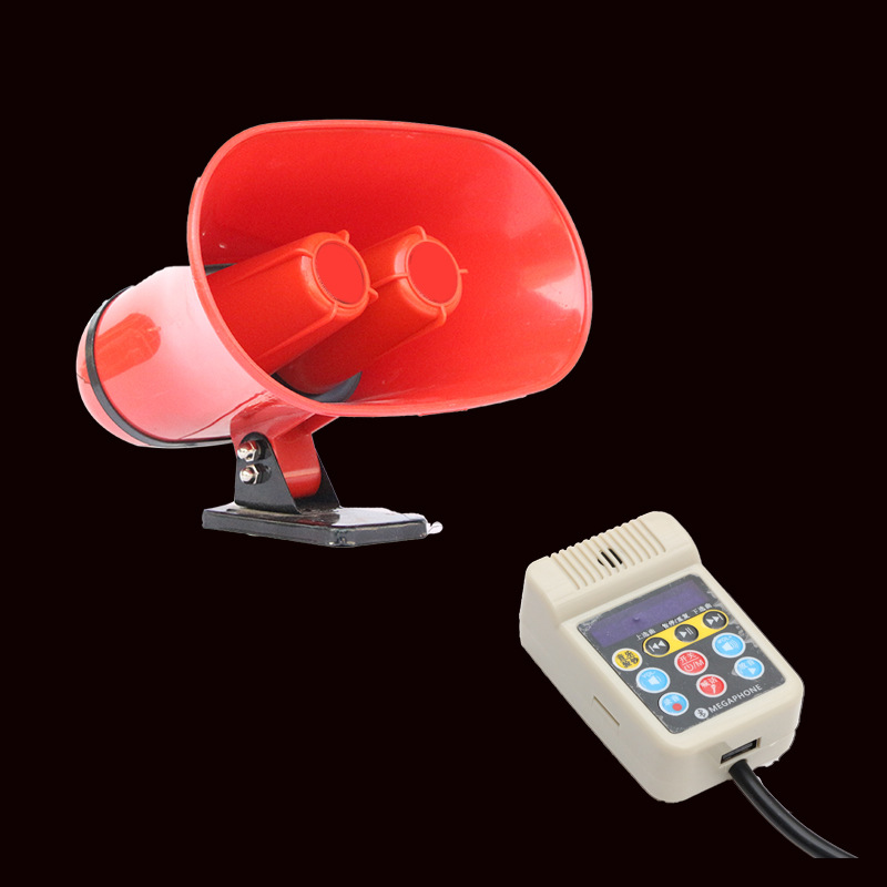 批发地摊小钢炮叫卖喊话器喇叭80w车载宣传大功率录音播放扬声