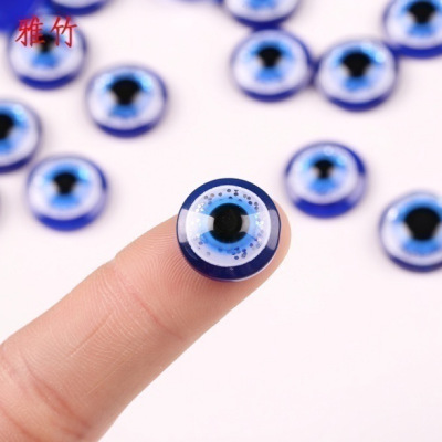Spot Supply Blue Evil Eye Resin Blue Eye Accessories Doll Accessories Factory Wholesale