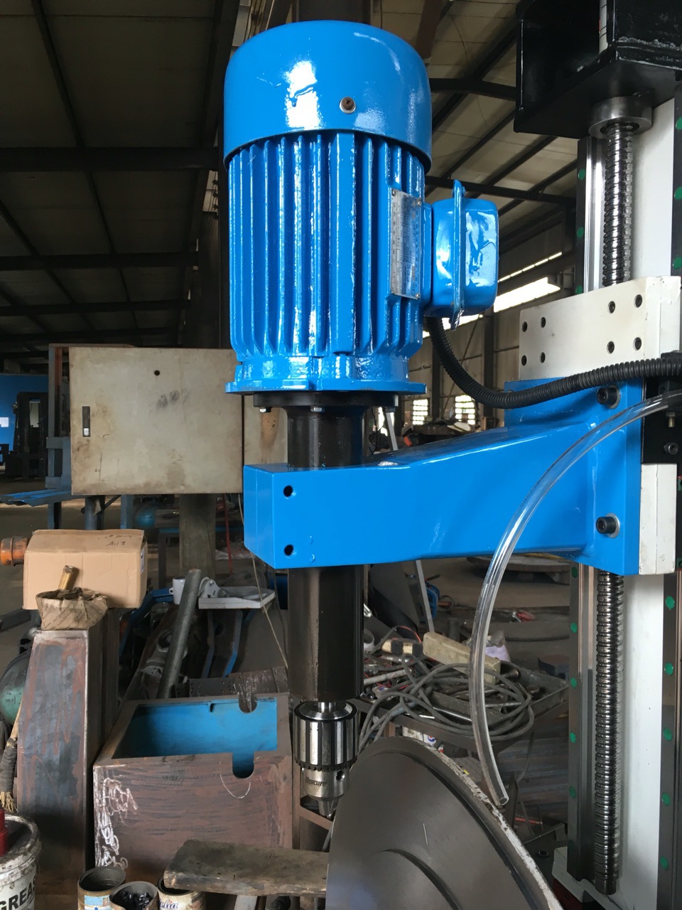 木梢棵粒环模数控钻孔机