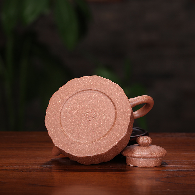 宜兴紫砂壶五彩段泥秦权壶 名家沈浩全手工茶具礼品厂家批发 代发