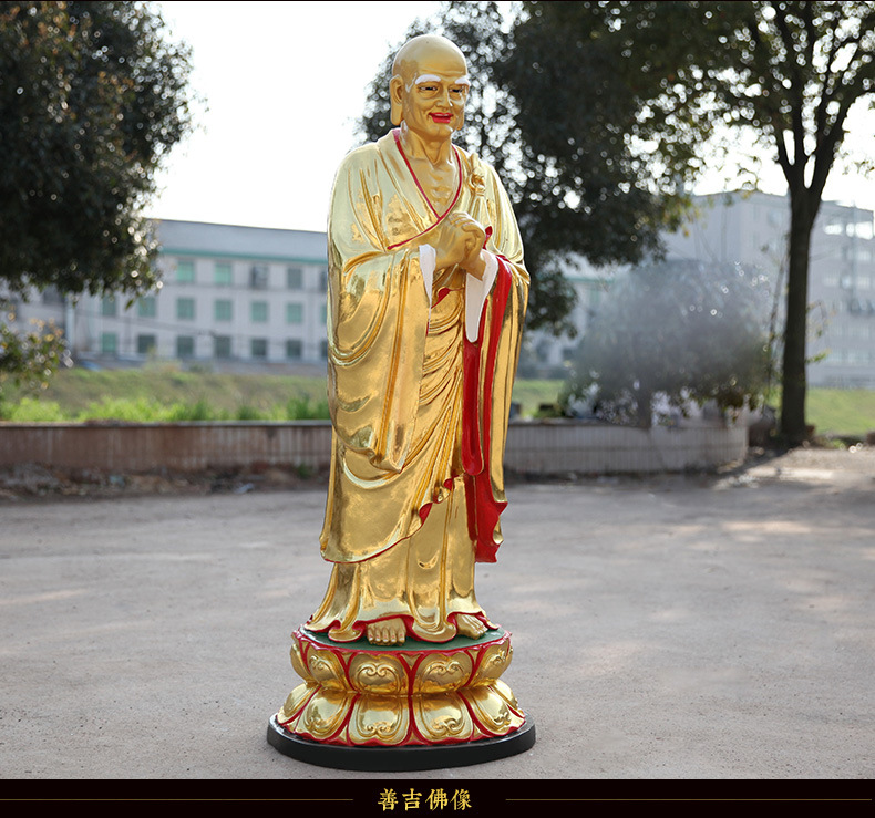 1米3阿南迦叶神像阿南尊者迦叶弟子佛像释迦佛护法寺庙树脂神像
