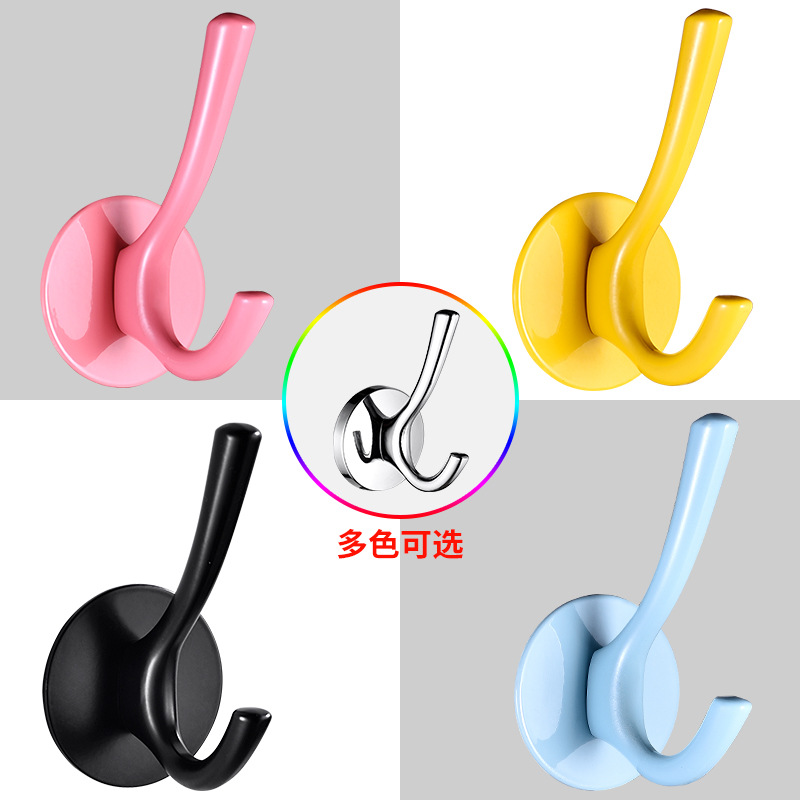 Invisible Hanger Hook Strong Adhesive Punch-Free Wall-Mounted Fitting Room behind the Door, on the Wall Load-Bearing Hanger Clothes Sticky Hook