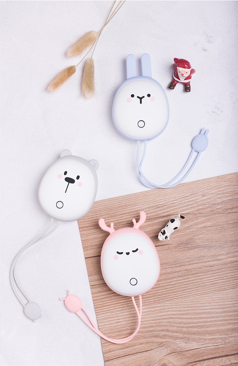 创意暖手宝充电宝迷你移动电源usb暖宝两用防爆创意礼品萌宠定制