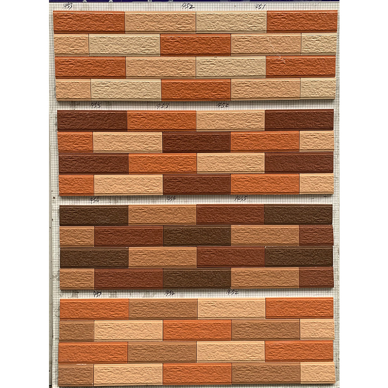 三色纸皮砖45x145乡村自建房小区出租房 别墅室外阳台外墙砖