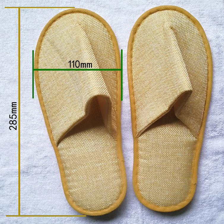 宾馆一次性用品拖鞋酒店环保麻布拖鞋会所桑拿用透气防滑麻布拖鞋