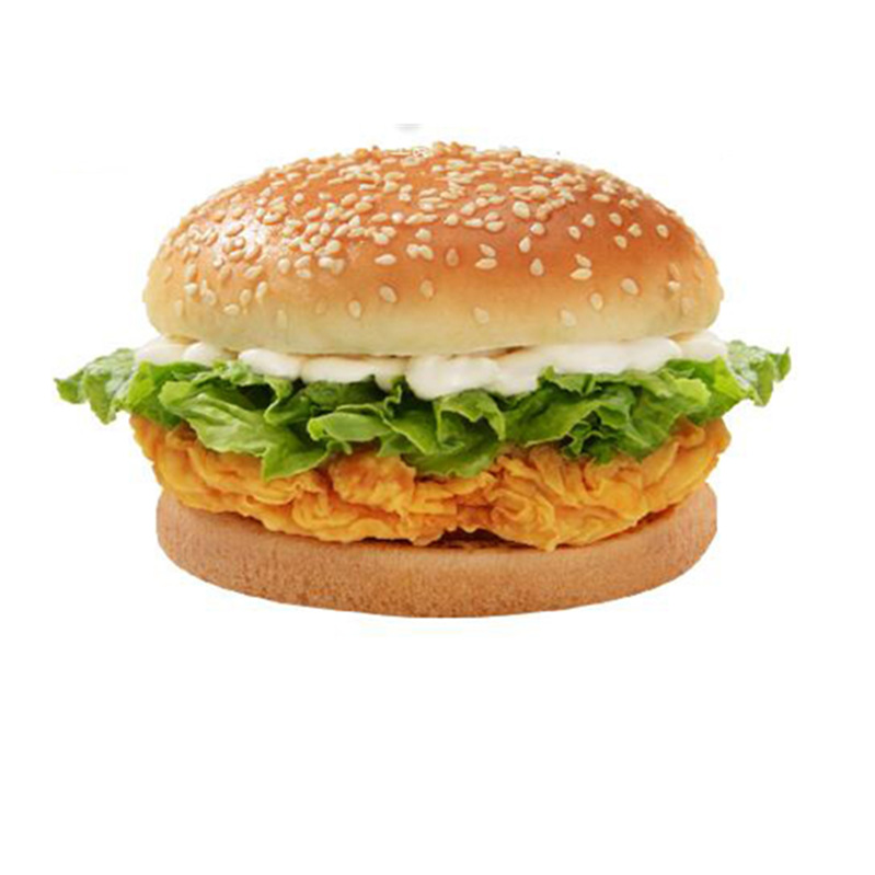 香辣鸡肉汉堡7080香辣鸡排堡肉排小鸡排150片/件汉堡夹心饼半成品