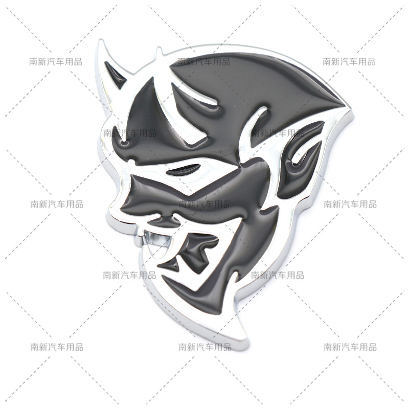 适用于道奇挑战者demon改装地狱猫标志车贴恶魔侧标车标贴