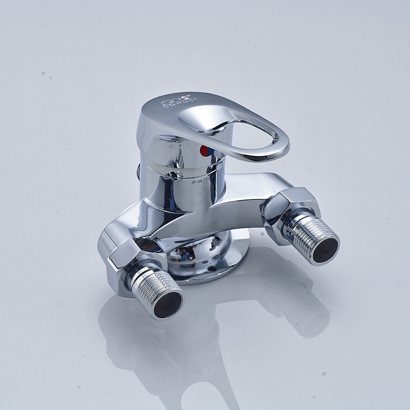 桑意 三角淋浴阀 带上水功能 适合太阳能 工程系列使用