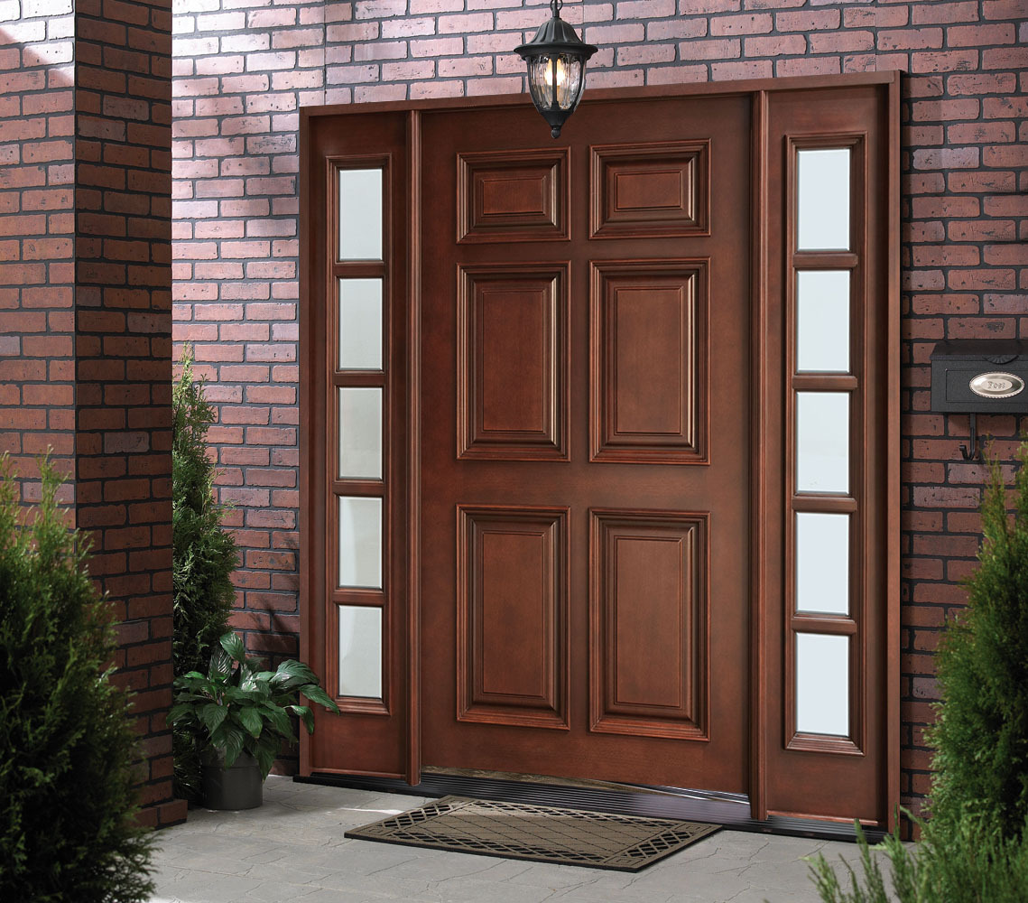 工厂定制高档酸枝木复合实木门豪华透光玻璃大门客厅隔断门四扇门