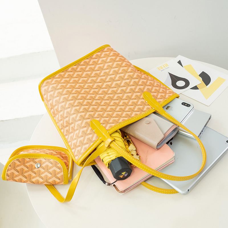 包包女狼牙包2022新款购物袋大容量手提单肩菜篮子包水桶包妈咪包