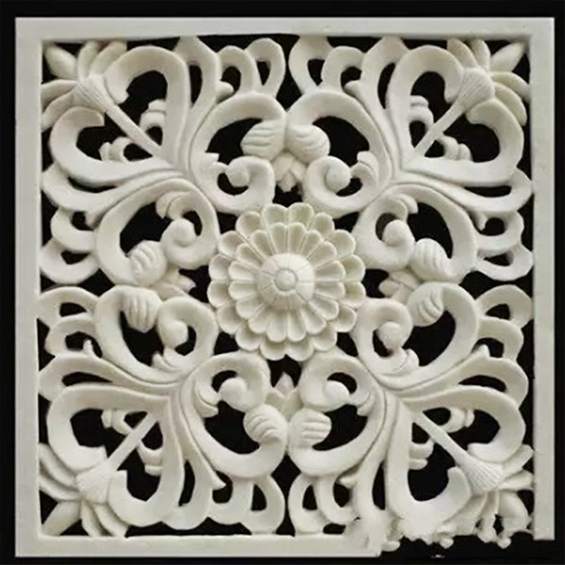 0成交0件装饰建材石材花窗 镂空雕花青石圆形石窗仿古建筑院墙透视