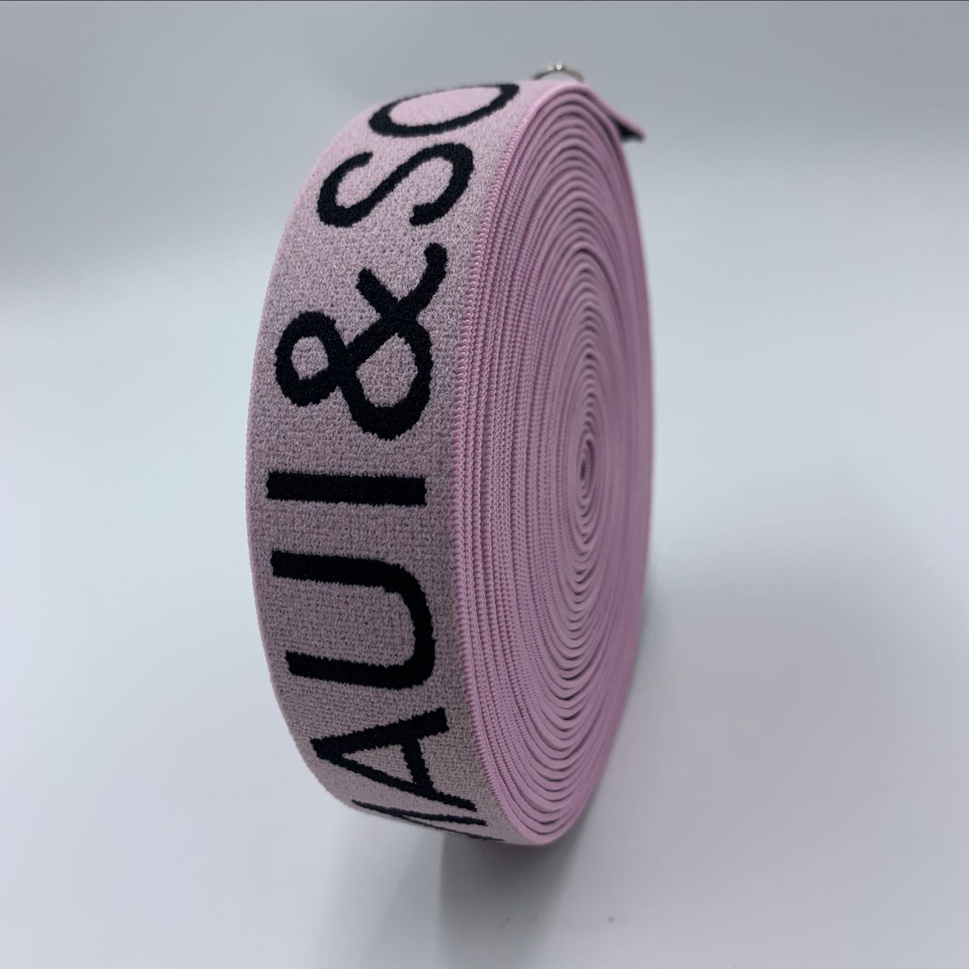 厂家定制 25mm锦纶提花松紧带 裤腰松紧带 瑜伽服diy头灯带弹力带