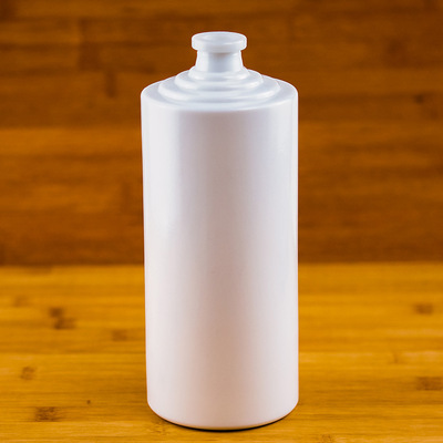 厂家定制批发700ml平口白色陶瓷大型茅台玻璃空瓶子 保健酒白酒瓶