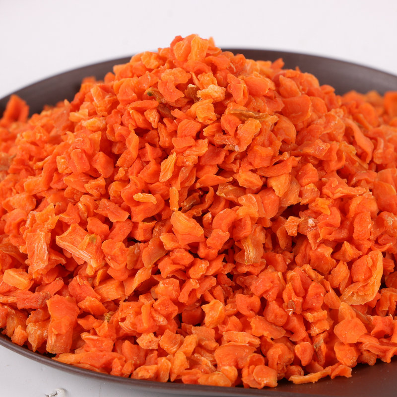 厂家生产脱水蔬菜脱水胡萝卜粒散装可定制现货批发少杂质胡萝卜粒