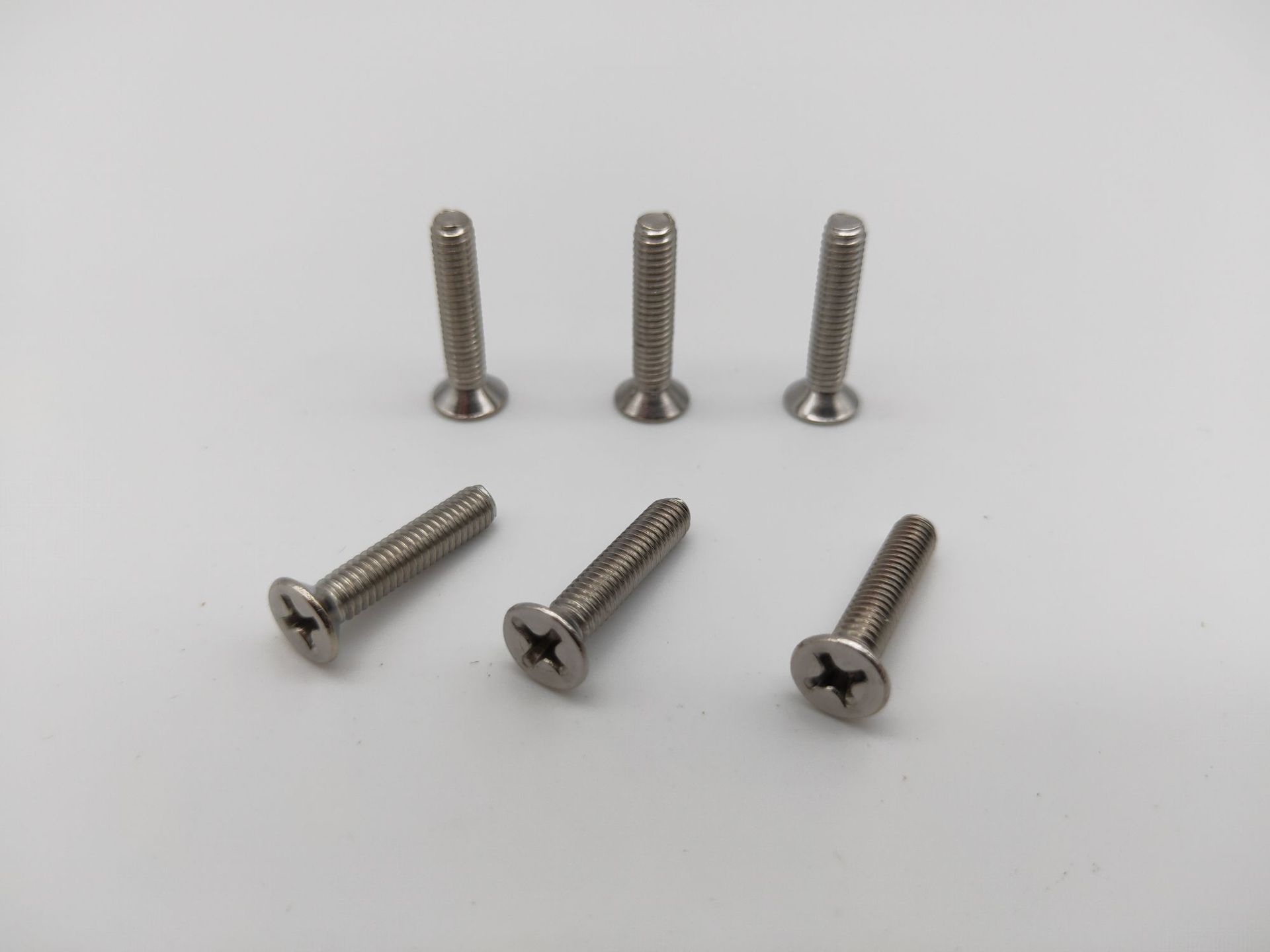 201不锈钢十字平头螺丝 沉头机牙螺钉m4*6-60