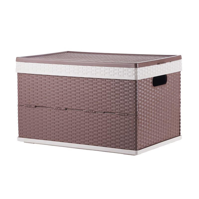 Storage Box Wholesale Large Rattan-like Folding Storage Box Outdoor Camping Storage Box Car Trunk Storage