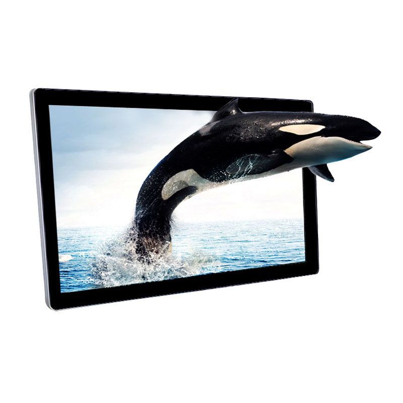 裸眼3d广告机壁挂薄款一体机液晶出镜楼宇显示器裸眼3d传媒广告屏