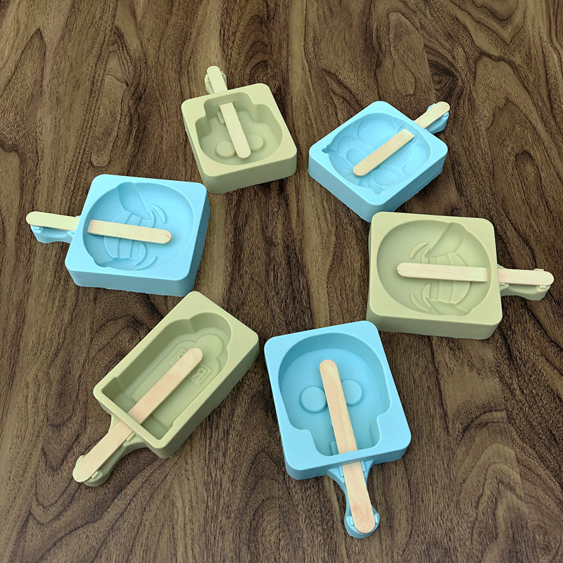 雪糕模具冰激凌模具 猫头骷髅头diy冰淇淋冰激凌棒冰模具送木棒