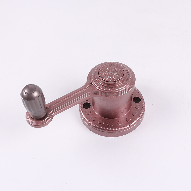 供应单孔欧式推拉手摇器 升降晾衣架配件 家用钢丝万向轮动滑轮