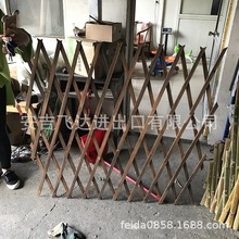 网格篱笆可伸缩竹篱笆花园苗圃户外工艺竹篱笆