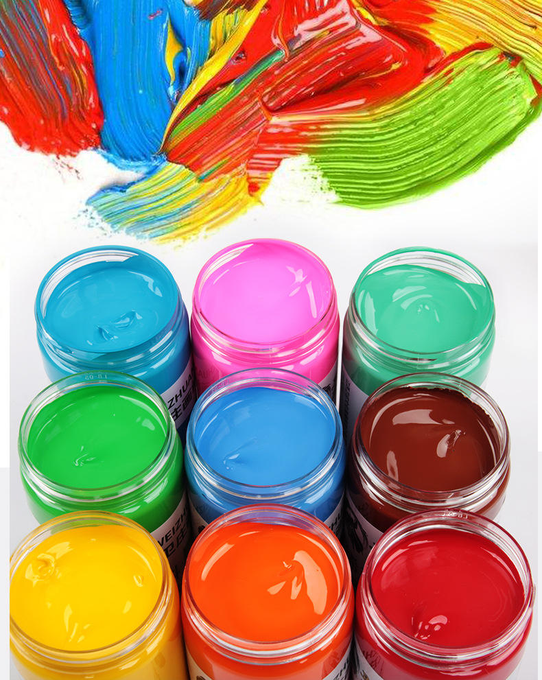 卫庄丙烯画颜料学者美术绘画颜料罐装300ml大瓶墙体彩绘丙烯颜料