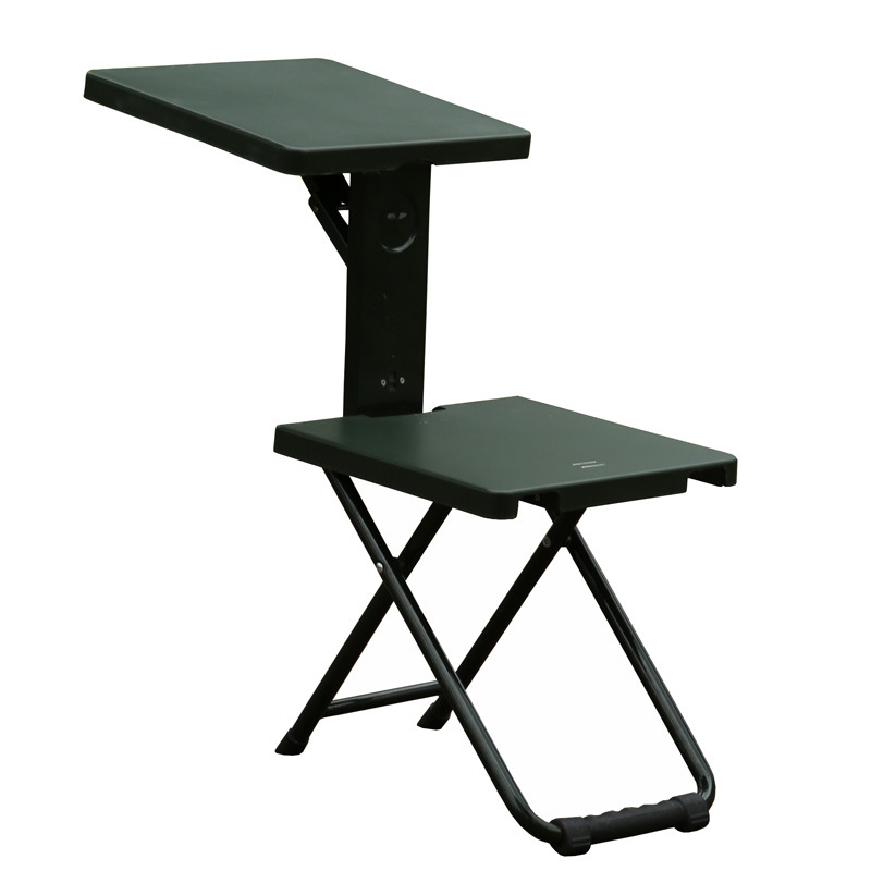 Folding Chair Multi-Functional Folding Stool Outdoor Maza Portable Single-Soldier Study Chair Writing Chair