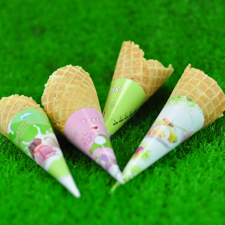 冰激凌纸套魔天脆筒冰淇淋纸套筒 魔天脆脆蛋卷皮脆皮纸套 1000个