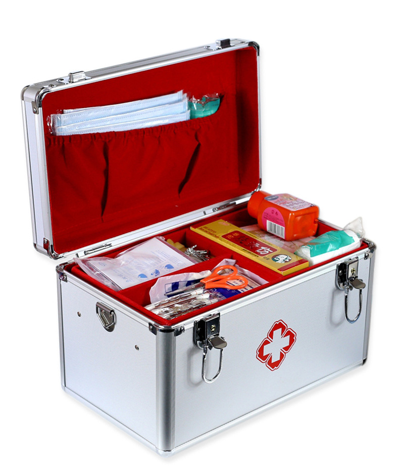 厂家定制医药急救箱 家用医疗用品箱铝制 铝合金医药急救箱