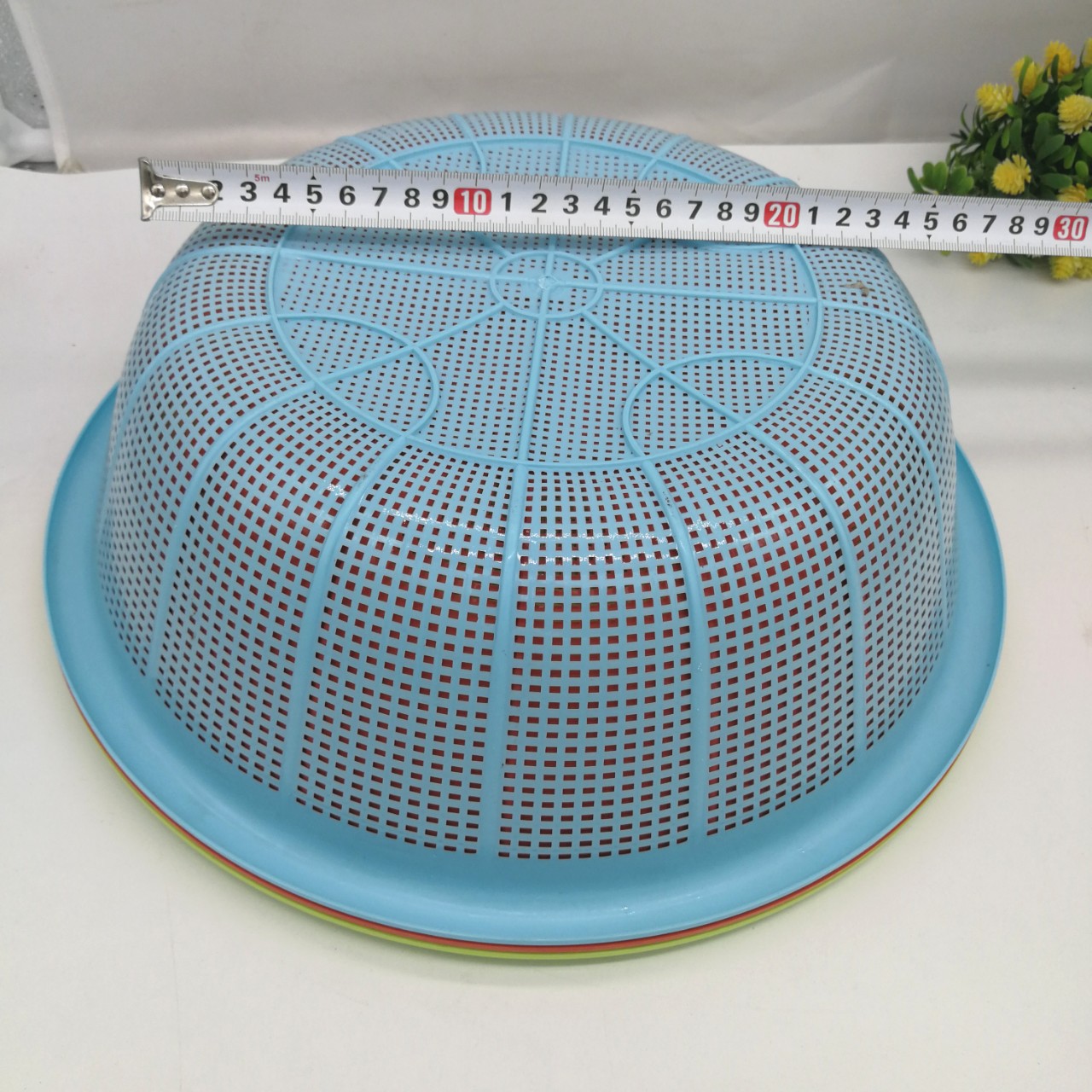 019 Plastic Sieve Vegetable Washing and Draining Basket One Yuan Two Yuan Shop Daily Necessities Wholesale