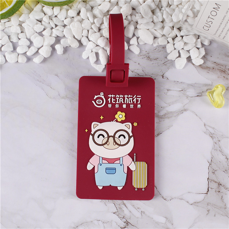 pvc软胶行李牌定制行李登机牌创意礼品软胶行李牌厂家专业定做