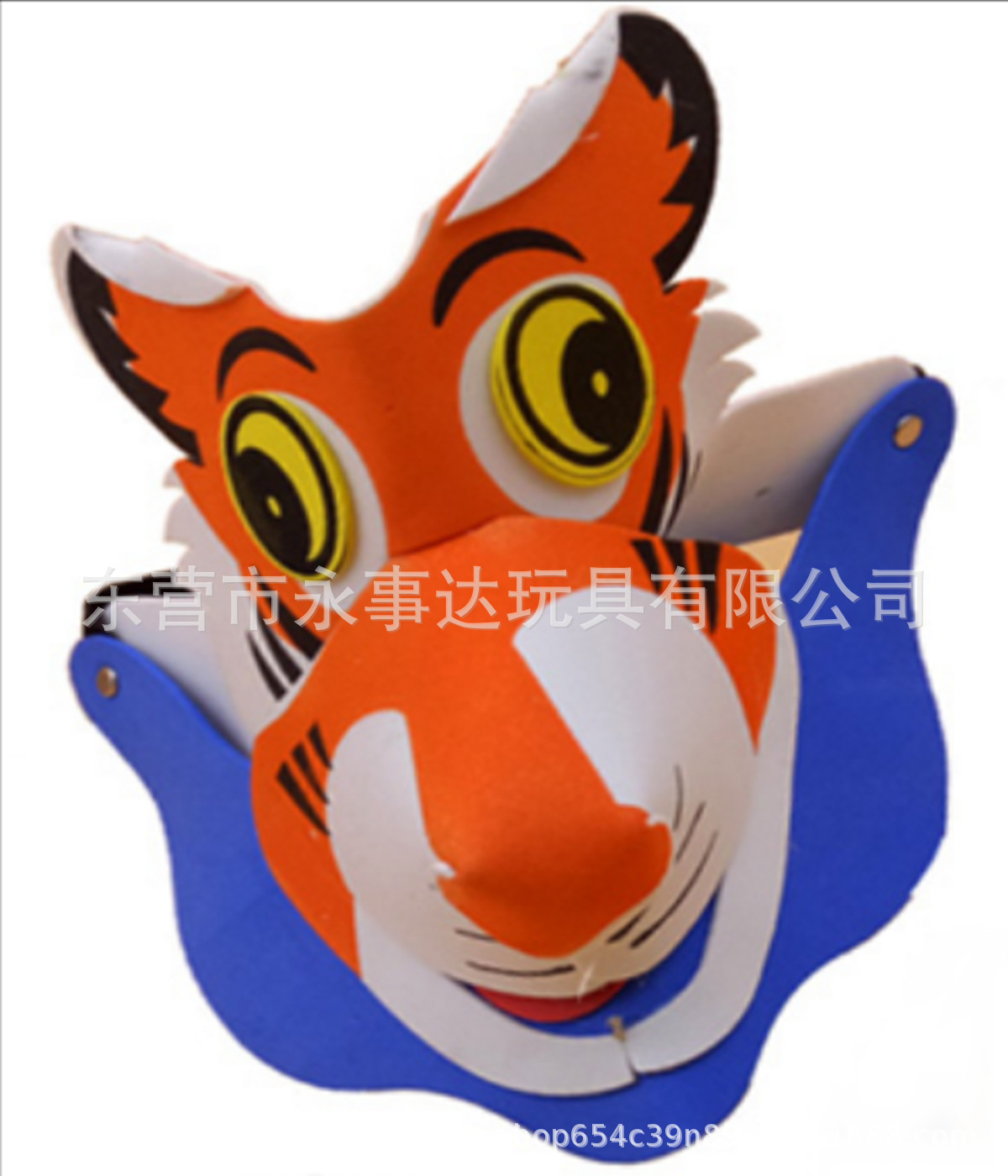 小猴卖o圈 儿童动物头饰老虎小兔小猫鸭子小狗头套幼儿园表演道具